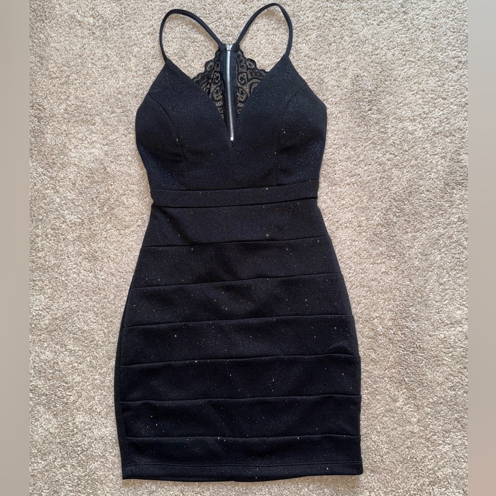 Sparkly Black Mini Dress!